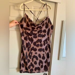 SHEIN mini leopard print dress in 2XL